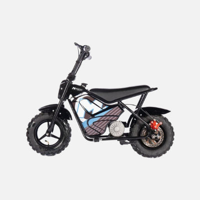 Mototec 24v 250w electric powered mini bike, 24v 250w motor, 10mph, 24v/9ah sealed lead acid battery black