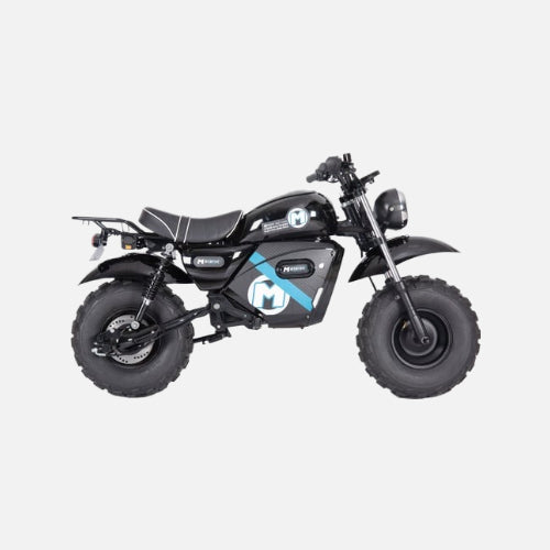 Mototec 60v 1500w electric powered mini bike, 60v 1500w hub motor, 60v/20ah lithium ion, 28mph black