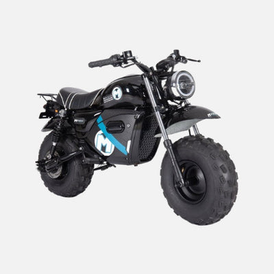 Mototec 60v 1500w electric powered mini bike, 60v 1500w hub motor, 60v/20ah lithium ion, 28mph black