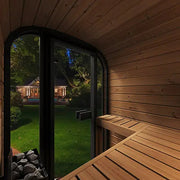 SaunaLife 2-Person CL3G Cube-Series Outdoor Home Sauna Saunalife