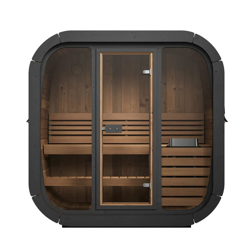 SaunaLife 3 Person CL4G Cube-Series Outdoor Home Sauna Saunalife