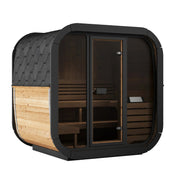 SaunaLife 4 Person CL5G Cube-Series Outdoor Home Sauna Saunalife