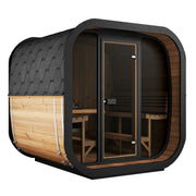 SaunaLife 6 Person CL7G Cube-Series Outdoor Home Sauna Saunalife