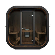SaunaLife 6 Person CL7G Cube-Series Outdoor Home Sauna Saunalife