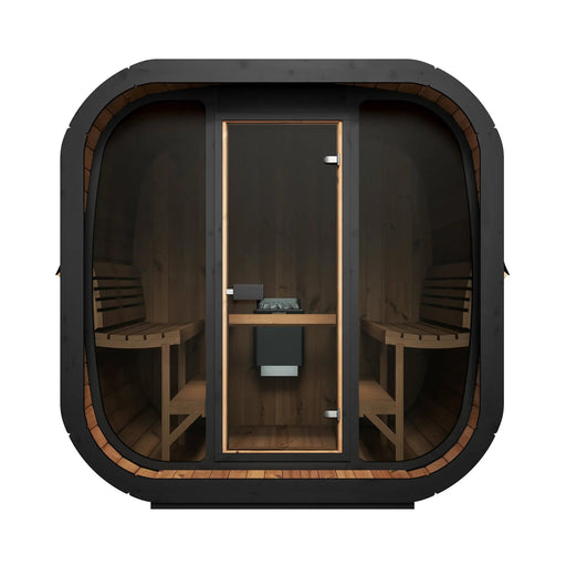 SaunaLife 6 Person CL7G Cube-Series Outdoor Home Sauna Saunalife