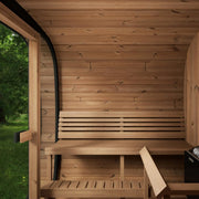SaunaLife 6 Person CL7G Cube-Series Outdoor Home Sauna Saunalife