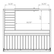 SaunaLife 4 Person G2 Outdoor Traditional Cabin Sauna Saunalife
