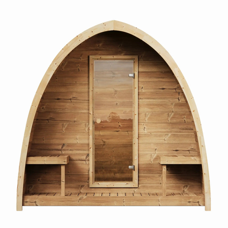 SaunaLife 4 Person G3 Outdoor Traditional Pod Sauna Saunalife