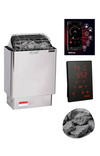 Harvia KIP60W Electric Sauna Heater Package Harvia