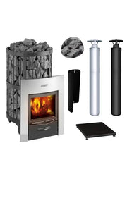 Harvia Legend 240 Duo Wood Burning Sauna Stove Package Harvia