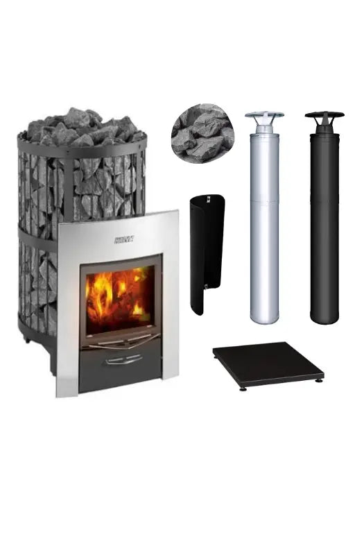 Harvia Legend 240 Duo Wood Burning Sauna Stove Package Harvia
