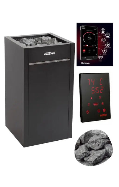 Harvia Virta HL110E Electric Sauna Heater Package Harvia