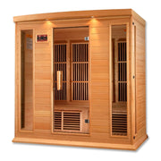 Maxxus 4 Person Low EMF FAR Infrared Sauna Canadian Hemlock | MX-K406-01 Golden Designs