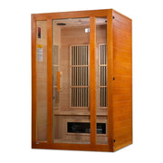 Maxxus Aspen Dual Tech 2-person Low EMF FAR Infrared Sauna Canadian Hemlock | MX-J206-02S Golden Designs