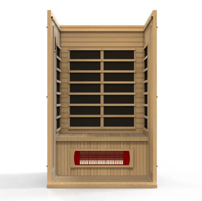 Maxxus Serenity Dual Tech 2 Person Low EMF FAR Infrared Sauna | MX-LS2-01 Golden Designs