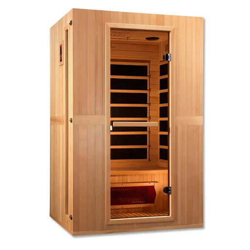 Maxxus Serenity Dual Tech 2 Person Low EMF FAR Infrared Sauna | MX-LS2-01 Golden Designs