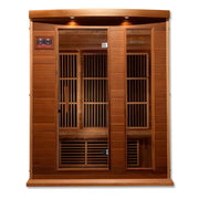 Maxxus 3-Person Low EMF FAR Infrared Sauna Canadian Red Cedar | MX-K306-01-CED Golden Designs