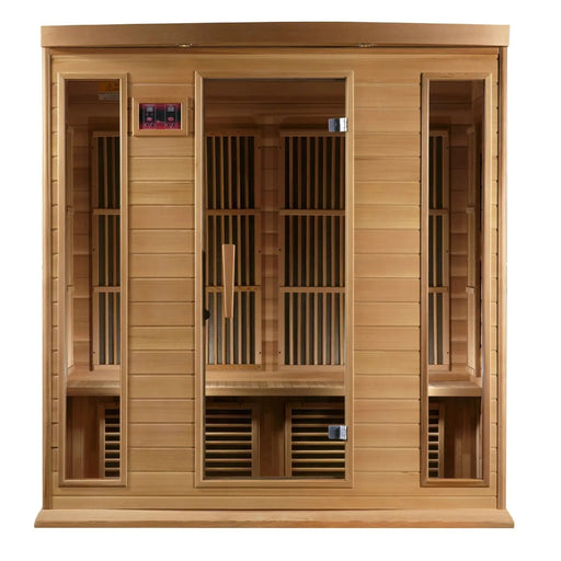 Maxxus 4-Person Low EMF FAR Infrared Sauna Canadian Red Cedar | MX-K406-01-CED Golden Designs