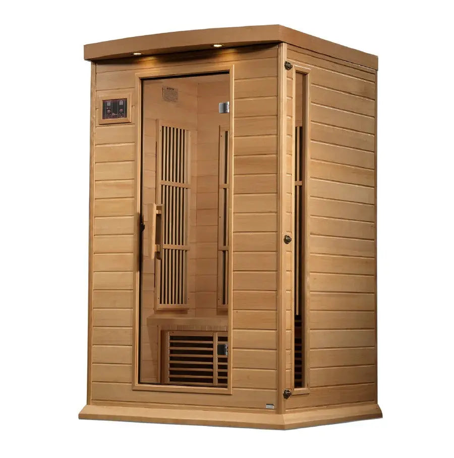 Maxxus 2-Person Near Zero EMF FAR Infrared Sauna | MX-K206-01-ZF HEM Golden Designs