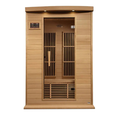 Maxxus 2-Person Near Zero EMF FAR Infrared Sauna | MX-K206-01-ZF HEM Golden Designs