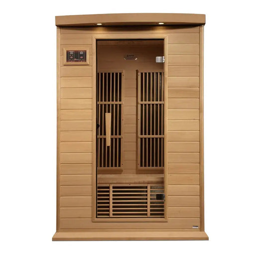 Maxxus 2-Person Near Zero EMF FAR Infrared Sauna | MX-K206-01-ZF HEM Golden Designs