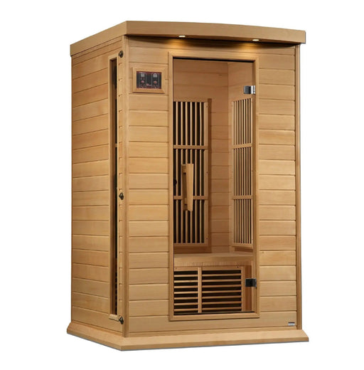 Maxxus 2-Person Near Zero EMF FAR Infrared Sauna | MX-K206-01-ZF HEM Golden Designs