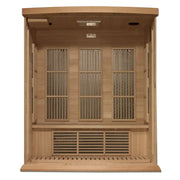 Maxxus 3-Person Near Zero EMF FAR Infrared Sauna Canadian Hemlock | MX-K306-01-ZF Golden Designs