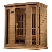 Maxxus 4 Person Near Zero EMF FAR Infrared Sauna Canadian Hemlock | MX-K406-01-ZF Golden Designs