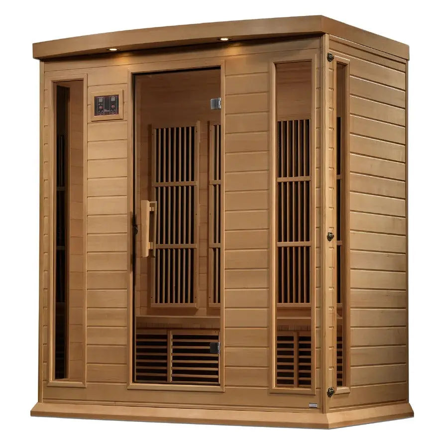 Maxxus 4 Person Near Zero EMF FAR Infrared Sauna Canadian Hemlock | MX-K406-01-ZF Golden Designs