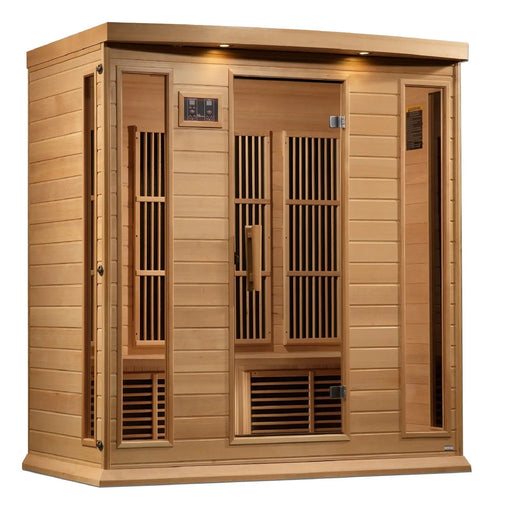 Maxxus 4 Person Near Zero EMF FAR Infrared Sauna Canadian Hemlock | MX-K406-01-ZF Golden Designs