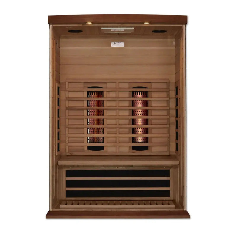 Maxxus 2-Person Near Zero EMF Full Spectrum Infrared Sauna | MX-M206-01-FS CED Golden Designs