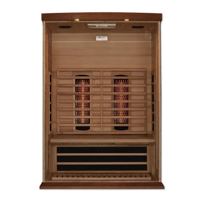 Maxxus 2-Person Near Zero EMF Full Spectrum Infrared Sauna | MX-M206-01-FS CED Golden Designs