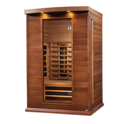 Maxxus 2-Person Near Zero EMF Full Spectrum Infrared Sauna | MX-M206-01-FS CED Golden Designs