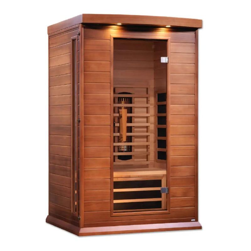 Maxxus 2-Person Near Zero EMF Full Spectrum Infrared Sauna | MX-M206-01-FS CED Golden Designs