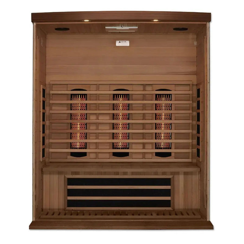 Maxxus 3-Person Near Zero EMF Full Spectrum Infrared Sauna | MX-M306-01-FS-CED Golden Designs