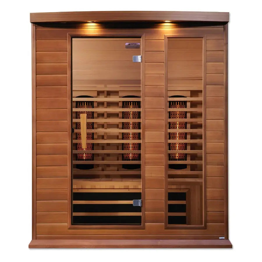 Maxxus 3-Person Near Zero EMF Full Spectrum Infrared Sauna | MX-M306-01-FS-CED Golden Designs