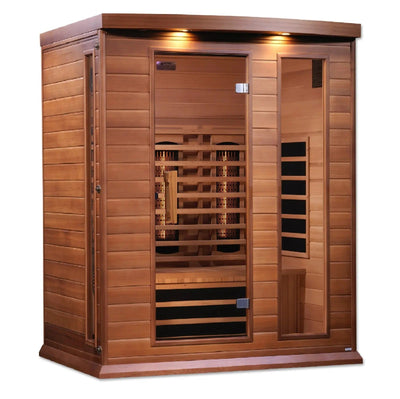 Maxxus 3-Person Near Zero EMF Full Spectrum Infrared Sauna | MX-M306-01-FS-CED Golden Designs