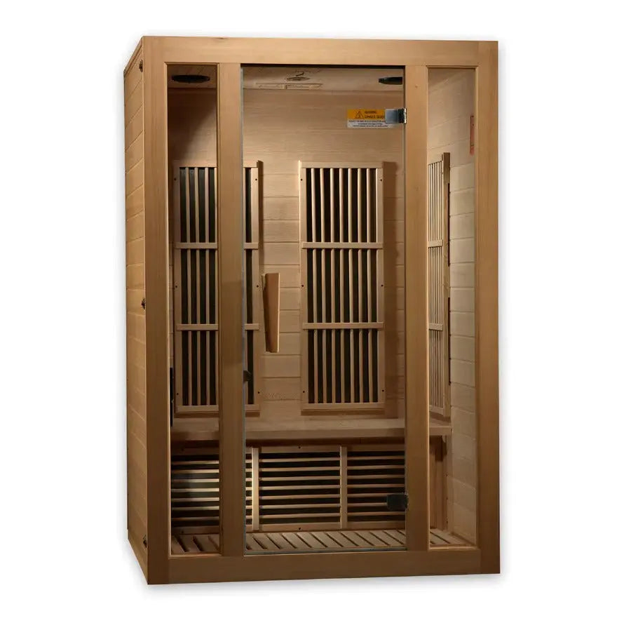 Maxxus Seattle 2 Person Near Zero EMF FAR Infrared Sauna | MX-J206-01-ZF Golden Designs