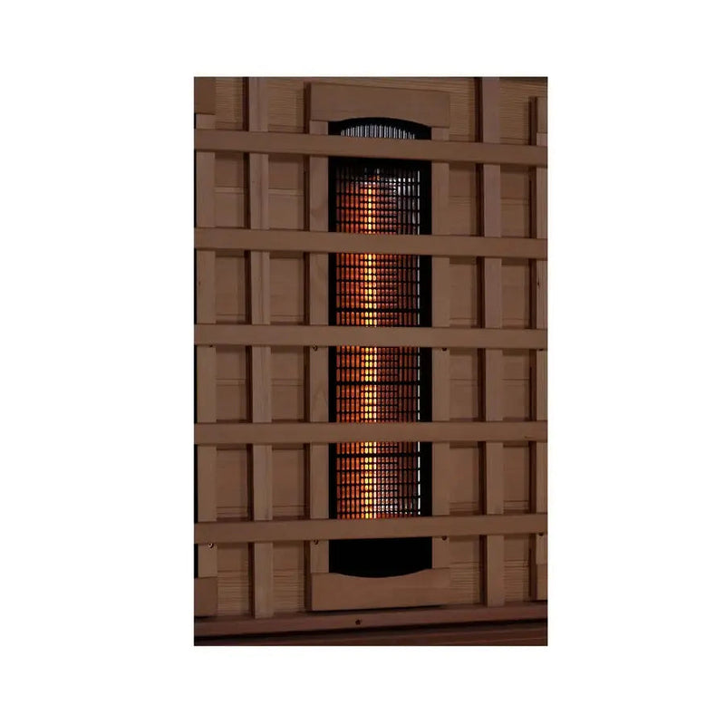 Golden Designs 3-Person Reserve Edition Sauna Full Spectrum with Himalayan Salt Bar | GDI-8230-01 Golden Designs