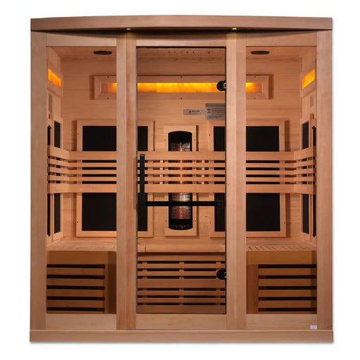 Golden Designs Reserve Edition 6-Person Full Spectrum Near Zero EMF FAR Infrared Sauna | GDI-8260-01 Golden Designs