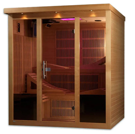 Golden Designs Monaco 6-person Near Zero EMF FAR Infrared Sauna | GDI-6996-01 Golden Designs