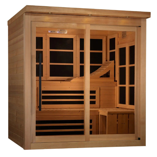 Golden Designs 6-Person Near Zero EMF FAR Infrared Sauna | GDI-6996-02 Golden Designs