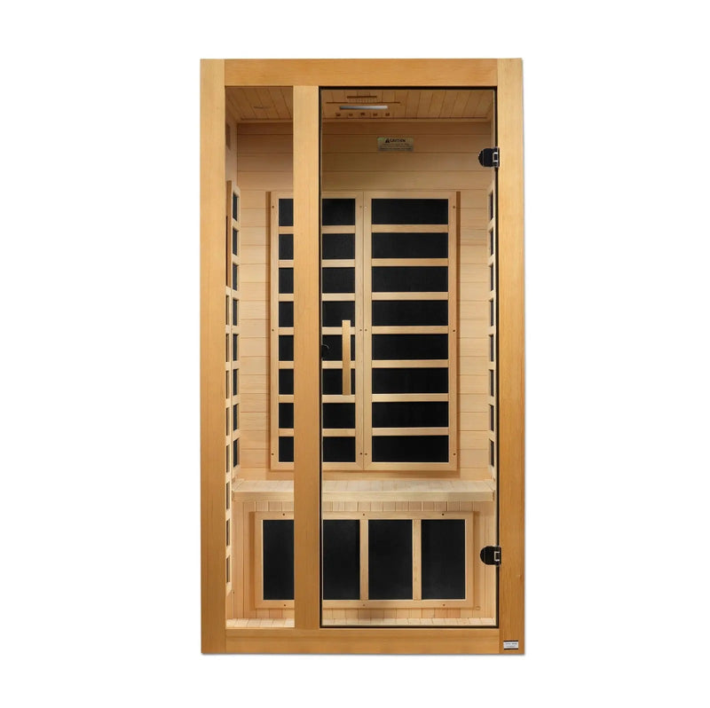 Dynamic Gracia 1-2-person Low EMF FAR Infrared Sauna | DYN-6119-01 Golden Designs