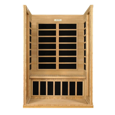 Dynamic Versailles 2-person Low EMF FAR Infrared Sauna | DYN-6202-03 Golden Designs