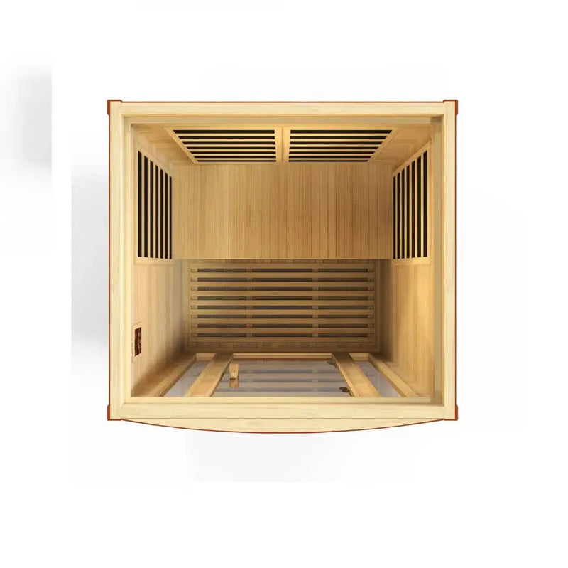 Dynamic San Marino Elite 2-person Ultra Low EMF FAR Infrared Sauna | DYN-6206-01 Elite Golden Designs