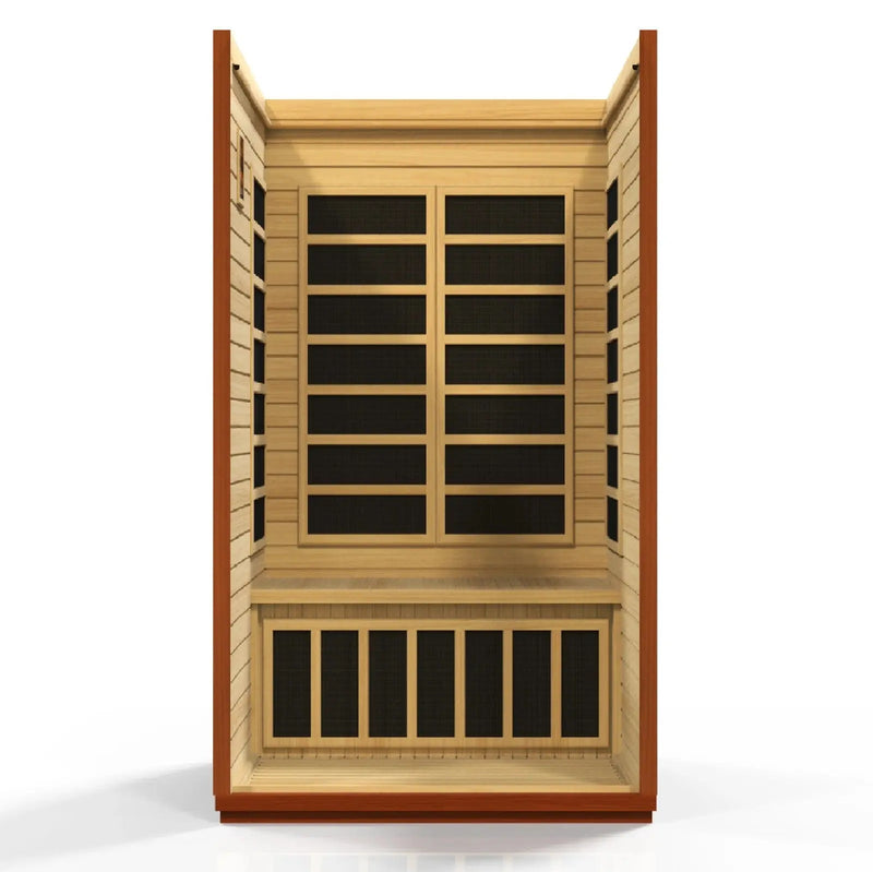 Dynamic San Marino Elite 2-person Ultra Low EMF FAR Infrared Sauna | DYN-6206-01 Elite Golden Designs