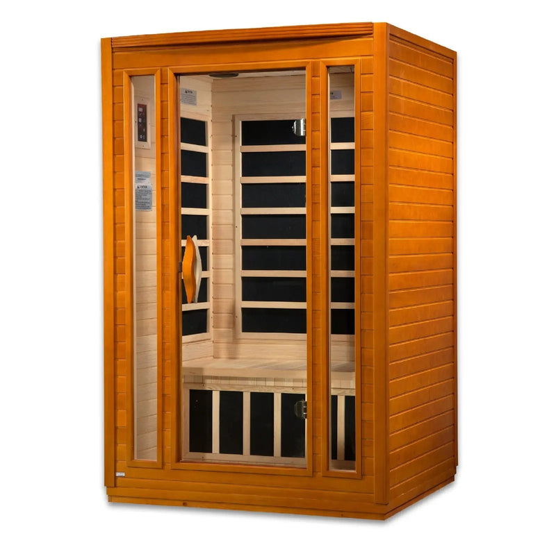 Dynamic San Marino Elite 2-person Ultra Low EMF FAR Infrared Sauna | DYN-6206-01 Elite Golden Designs