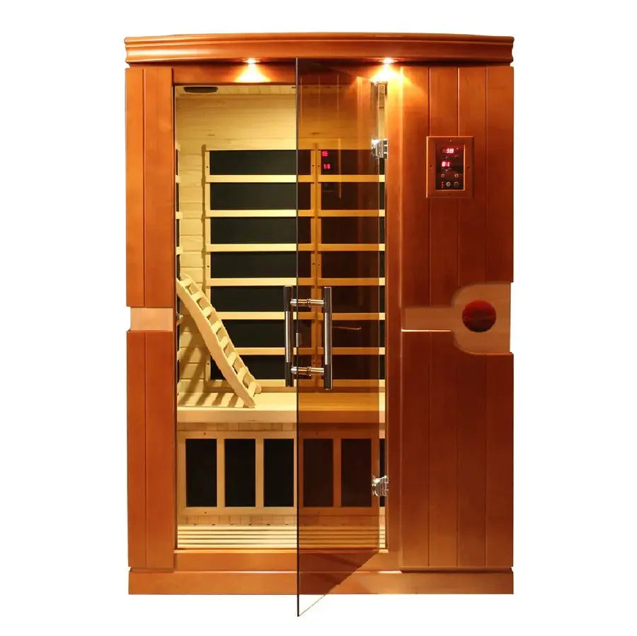 Dynamic Venice 2-person Low EMF FAR Infrared Sauna | DYN-6210-01 Golden Designs