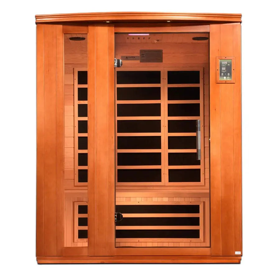 Dynamic Lugano 3-person Low EMF FAR Infrared Sauna | DYN-6336-02 Golden Designs