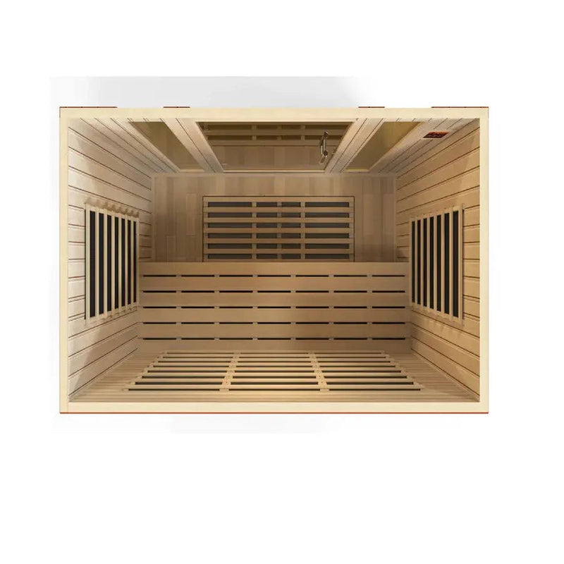 Dynamic Bergamo 4-person Low EMF FAR Infrared Sauna | DYN-6440-01 Golden Designs